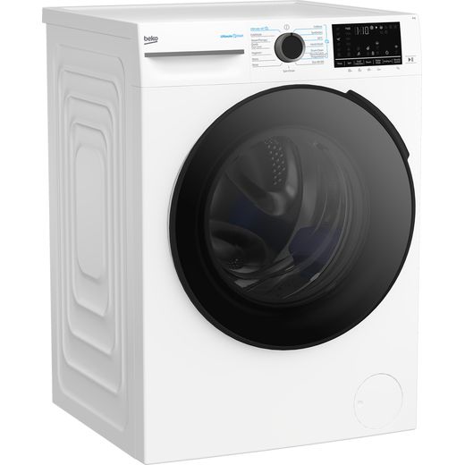 Beko BM5WT6843TW 8kg WiFi Connected Washing Machine with 1400 rpm - White - right perspective shot 