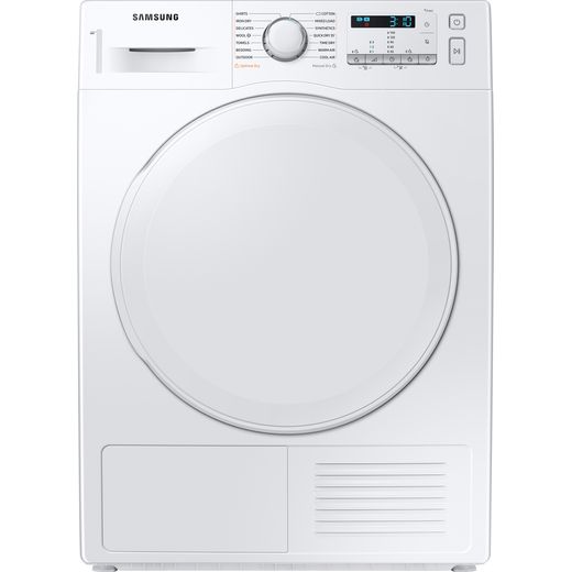 Samsung Series 5 OptimalDry™ DV80TA020DW 8Kg Heat Pump Tumble Dryer - White - A++ Rated