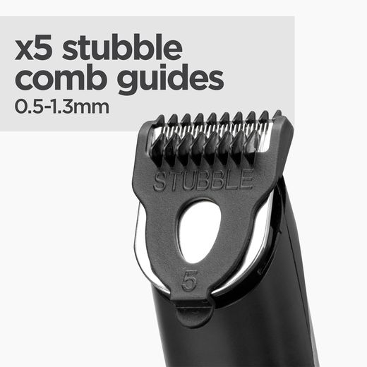 Babyliss Lithium Power Beard Trimmers Grey - Annotation - Stubble comb guides