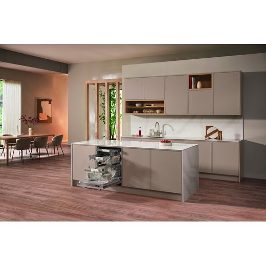 Miele Fully Integrated Standard Dishwasher - Clean Steel - Dishwasher in kictehn shot