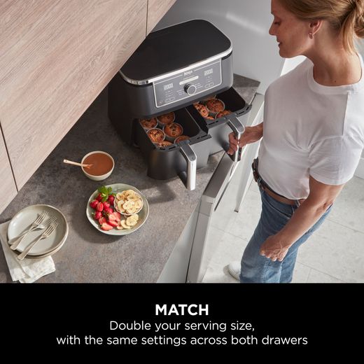 Ninja Foodi Max Dual Zone AF400UK Air Fryer - Black - Annotation - Match