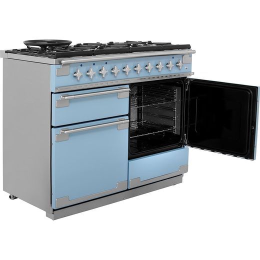Rangemaster Elise ELS110DFFCA 110cm Dual Fuel Range Cooker - China Blue