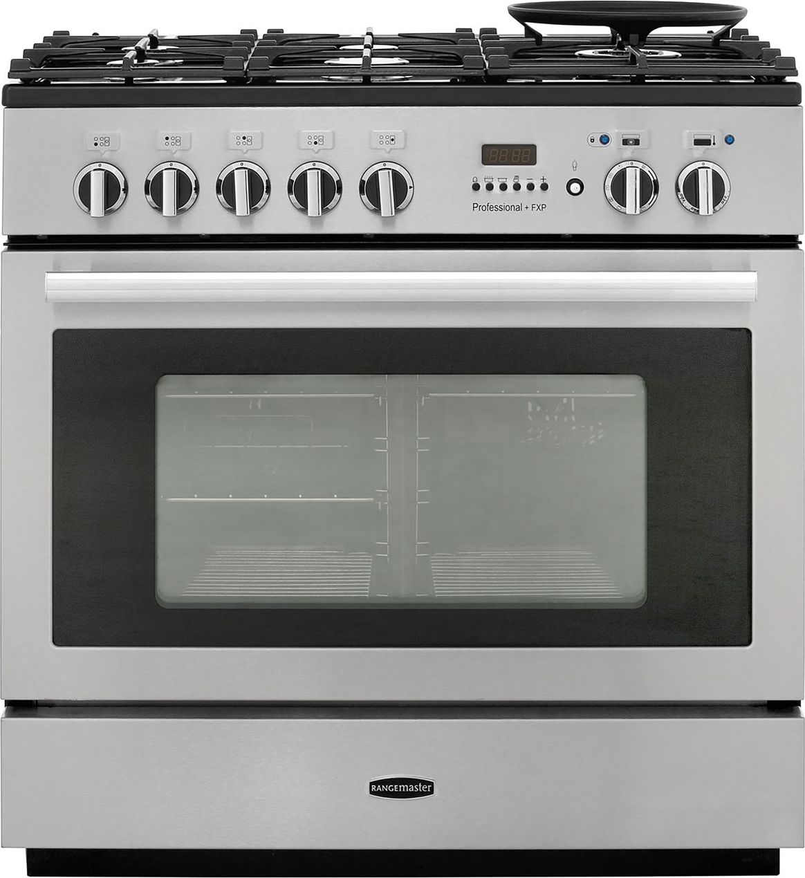 Rangemaster Professional Plus FXP PROP90FXPDFFSS/C 90cm Dual Fuel Range Cooker - Stainless Steel - A Rated, Stainless Steel