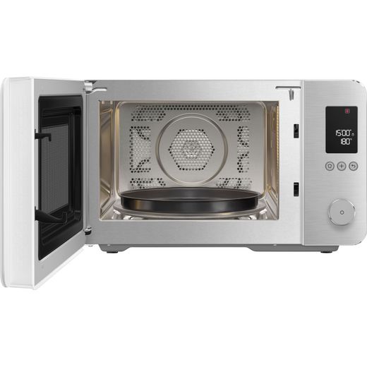 Smeg Collezione MOC02WHMUK Litre 30cm High, Freestanding Small - White - Door open