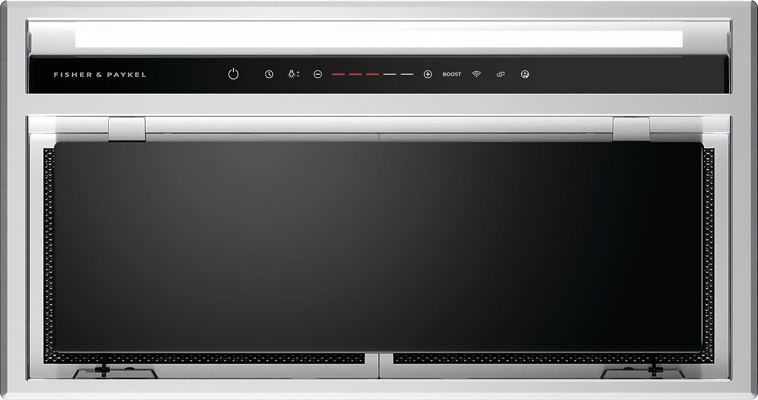 Image of Fisher & Paykel Series 7 Contemporary HP60IHCB4 32 cm Canopy Cooker Hood - Stainless Steel / Black, Stainless Steel