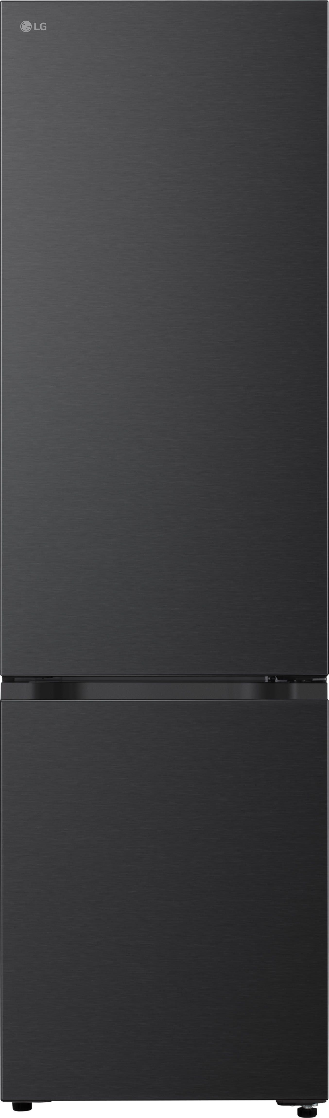 LG GBBS524AEV Fridge Freezer - Black Steel - Freestanding - 375L Total Capacity - No Frost