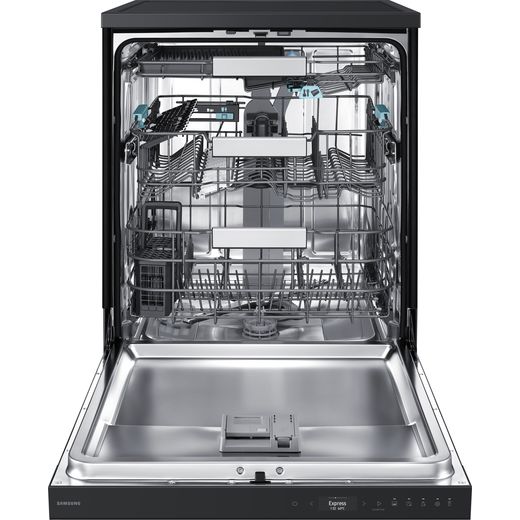 Samsung Series 9 WaterJet Clean™ Standard Dishwasher - Black - front with door open shot