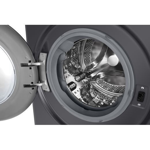 LG / 6Kg Washer Dryer - Slate Grey - Close up drum shot