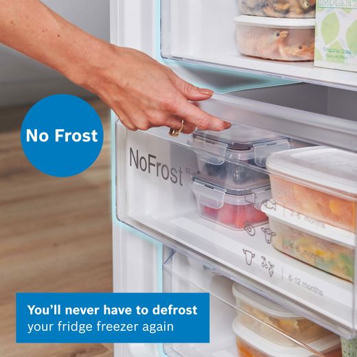 Bosch Series 4 70/30 Frost Free Fridge Freezer - White  - Annotation - No Frost shot