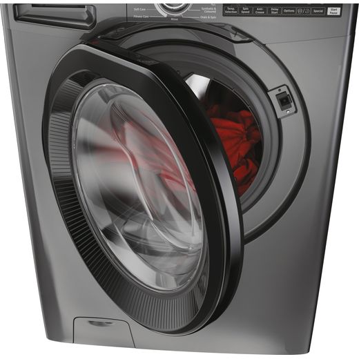Hoover 31020227 H3WPS4126TAMBR80 12kg Washing Machine with 1400 rpm - Anthracite - High perspective shot