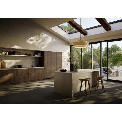 Liebherr Pure ICNd5603 194cm Integrated Frost Free Fridge Freezer - White - Fridge freezer in kitchen shot