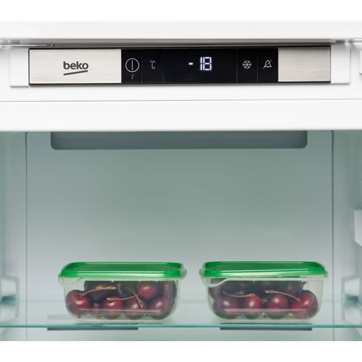 Beko Integrated Frost Free Upright Freezer with Sliding Door Fixing Kit - Control panel shot