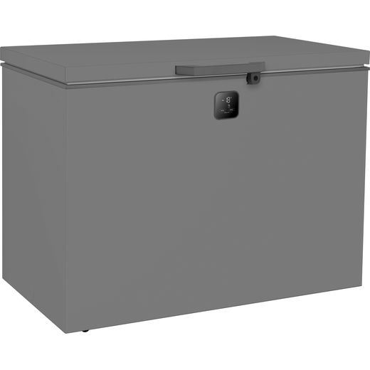 Hisense FT280WN3SGD Total No Frost Chest Freezer - Silver - right perpsective shot
