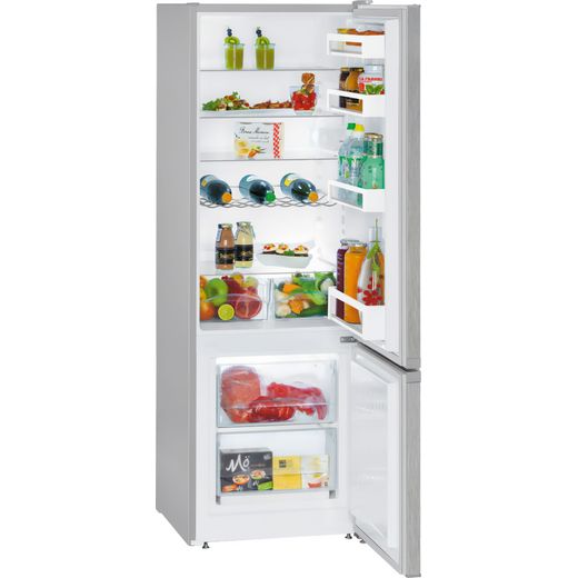 Liebherr Fridge Freezer - Silver - Doors open