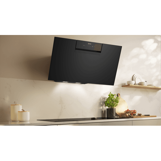 NEFF N50 D85IFN1S0B Chimney Cooker Hood - Black - Cooker hood in kitchen