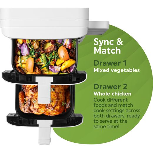 Salter Verticook Ultra EK6642WHT Air Fryer - White - Annotation - Sync and match shot