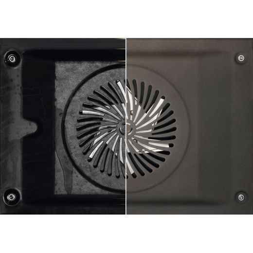 AEG 60cm Freestanding Gas Cooker - Stainless Steel - Close up inside cavity shot