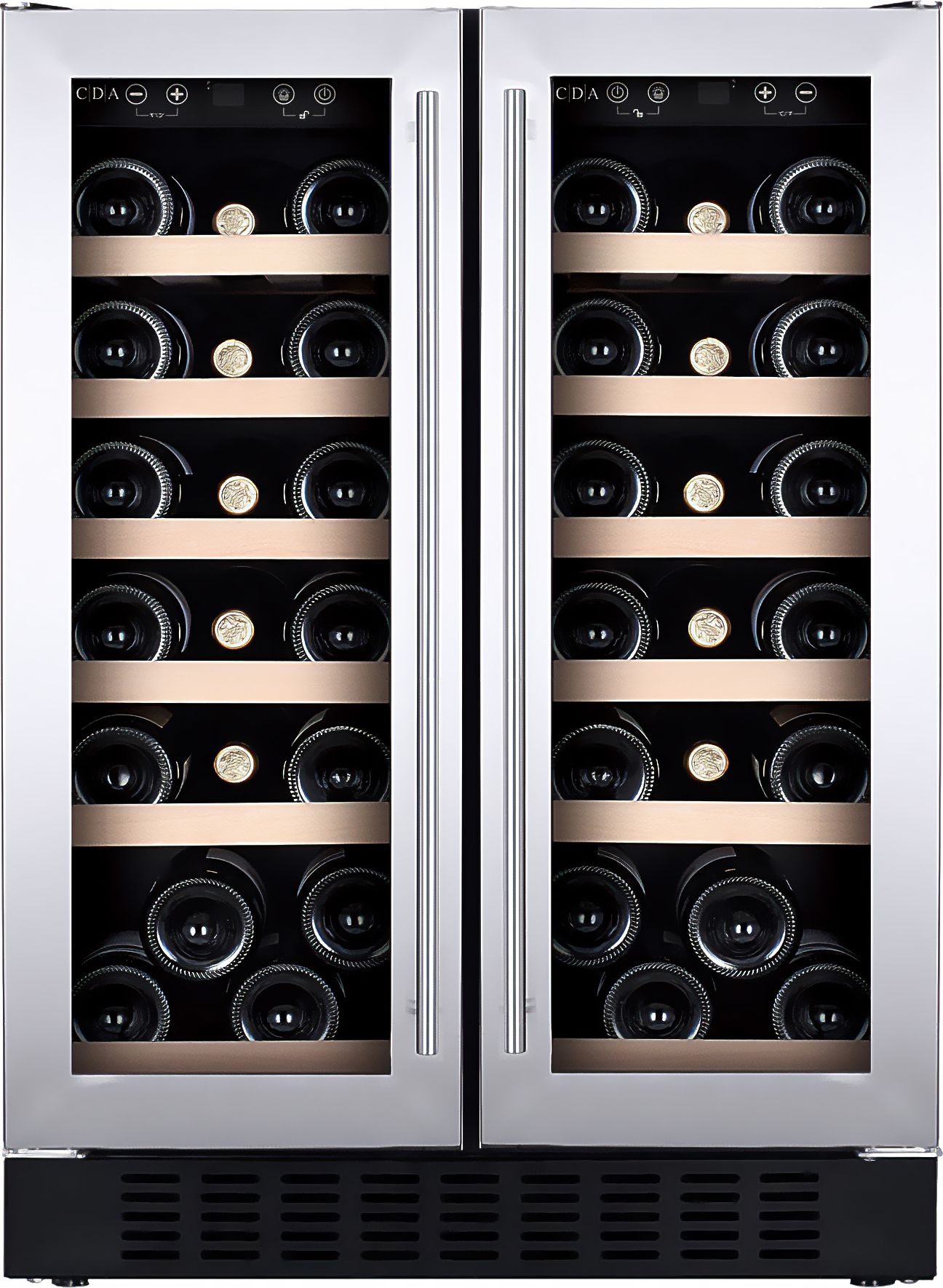 CDA CFWC624SS Wine Cooler - Freestanding - 38 Bottle Capacity - Stainless Steel