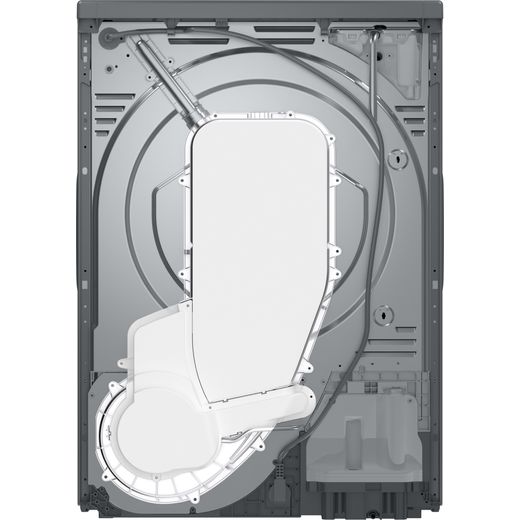 Haier X9 HD100-CQ387GU-UK Wifi Connected Heat Pump Tumble Dryer - Graphite - back shot