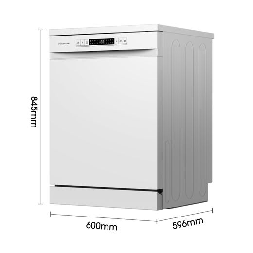 Hisense Standard Dishwasher - White - Dimensions