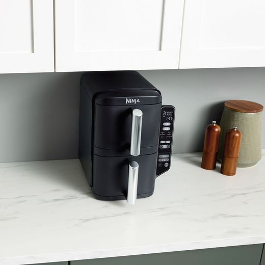Ninja Double Stack XL SL300UK - Grey - Air fryer on kitchen worktop