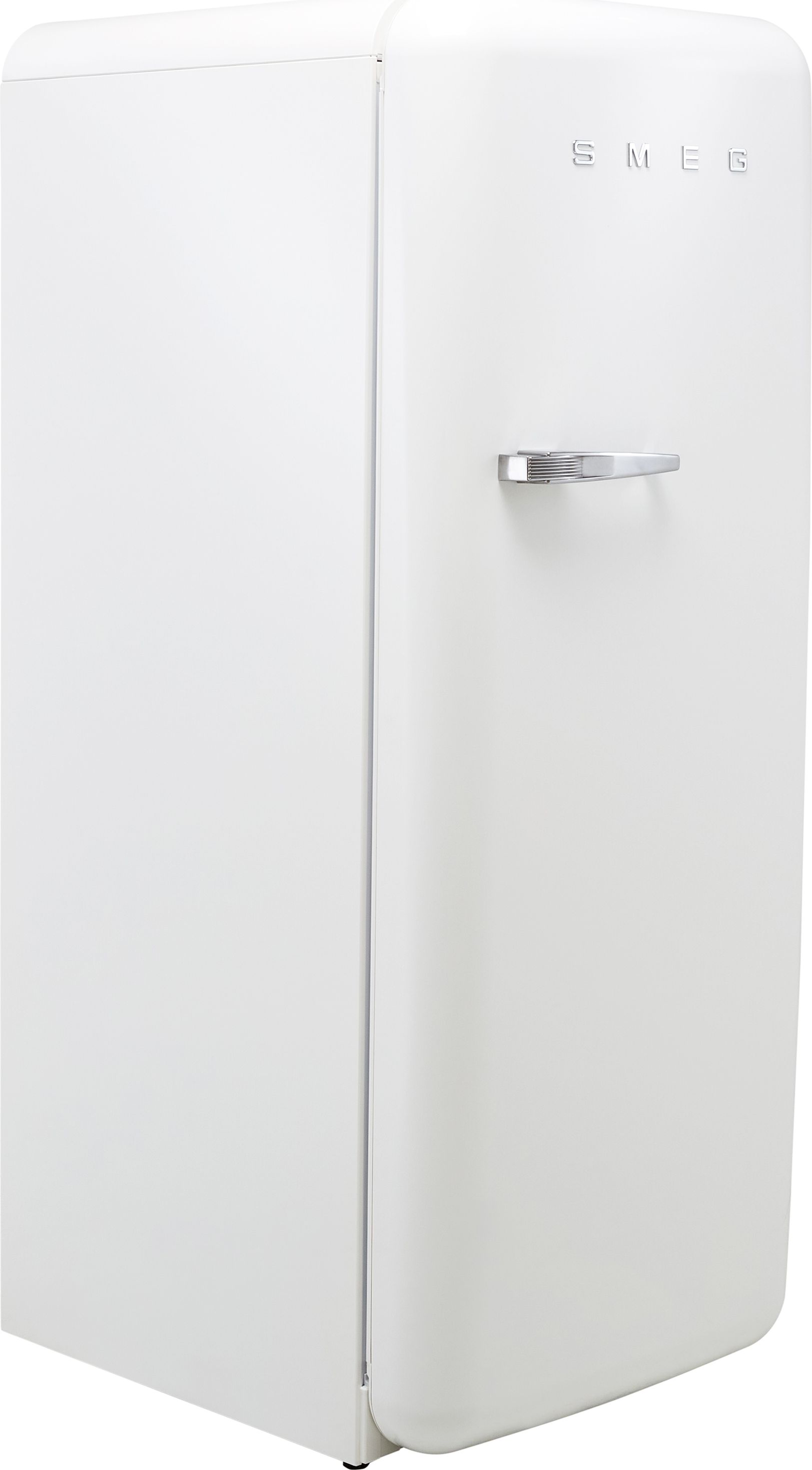 Smeg Right Hand Hinge FAB28RWH5UK 153cm High Small Fridge with Ice Box - White - D Rated, White