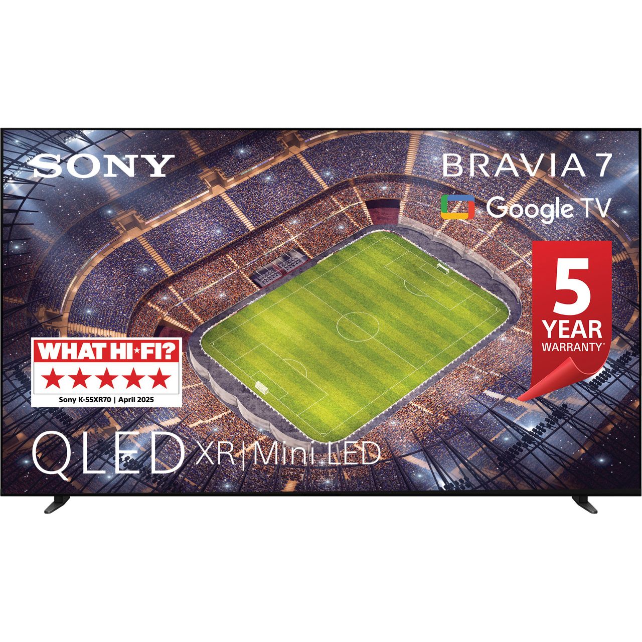 Sony 55-inch 4K Ultra HD MiniLED QLED Smart TV | BRAVIA 7 XR70