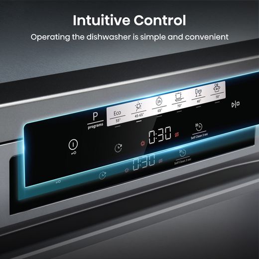 Hisense Standard Dishwasher - Stainless Steel - Annotation - Intuitive control shot