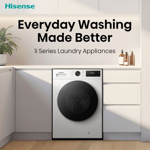 Hisense 1i Series WF1I9042BWP2 9kg Washing Machine with 1400 rpm - White - Annotation - washing made better shot