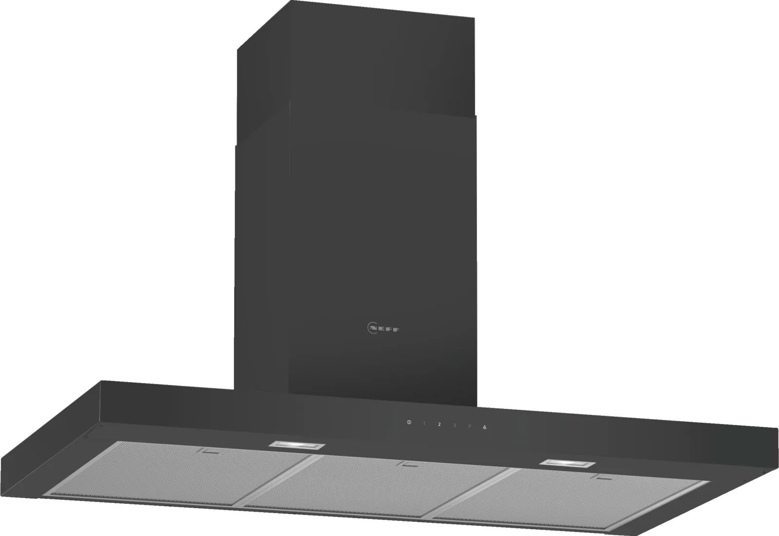 Image of NEFF N50 D94BHM1S5B 90cm Chimney Cooker Hood - Black, Black