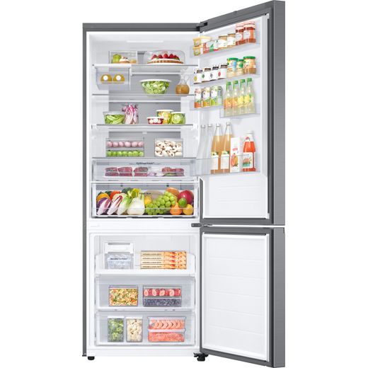 Samsung Total No Frost Fridge Freezer - Silver - Doors open