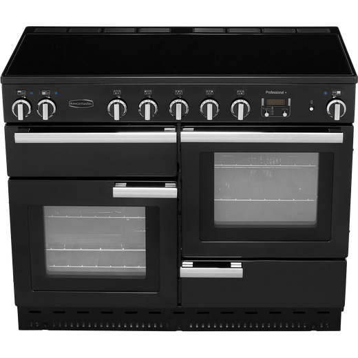 Rangemaster Professional Plus 110cm Electric Range Cooker with Induction Hob - Black