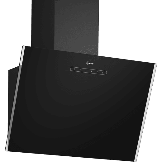 NEFF N30 D63IDK1S0B 60 cm Chimney Cooker Hood - Black - Right perspective