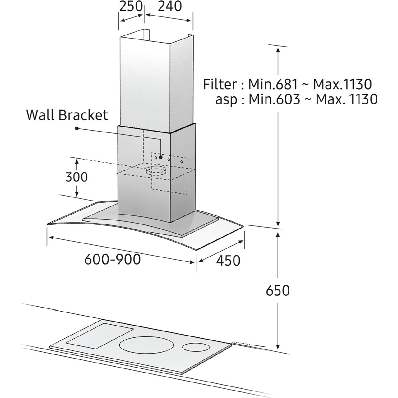 Samsung NK36M5070CS 90 cm Chimney Cooker Hood Review