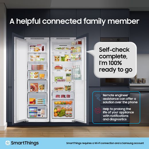 Samsung Series 6 SpaceMax™ Total No Frost Fridge Freezer - White - Annotation - Remote engineer
