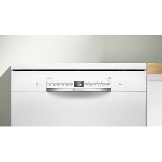 Bosch Series 2 Standard Dishwasher - White - Control panel shot