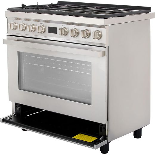 Smeg Portofino CPF9GPX 90cm Dual Fuel Range Cooker - Stainless Steel