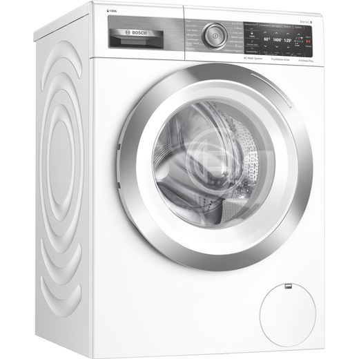 Bosch Serie 8 i-Dos™ WAX28EH1GB Wifi Connected 10Kg Washing Machine with 1400 rpm - White - B Rated