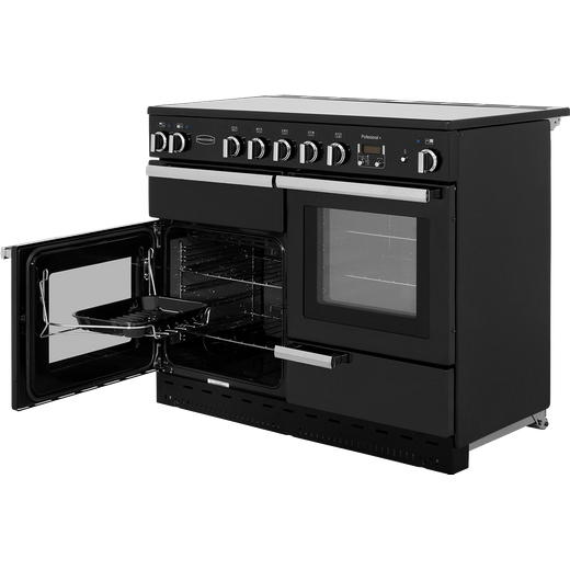 Rangemaster Professional Plus 110cm Electric Range Cooker with Induction Hob - Black
