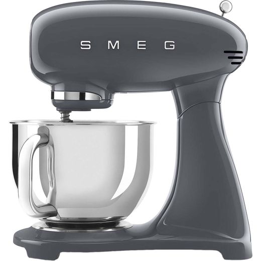 Smeg 50's Retro SMF03GRUK Stand Mixer with 4.8 Litre Bowl - Grey