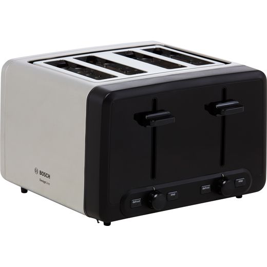 Bosch DesignLine TAT4P440GB 4 Slice Toaster - Silver