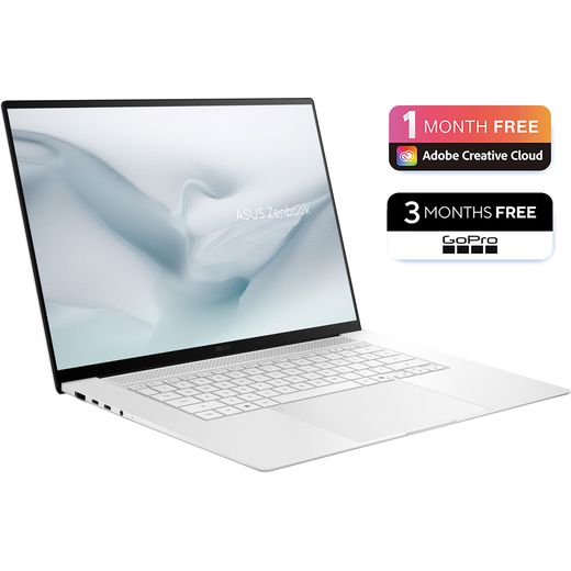 ASUS Zenbook S16 UM5606GA-SR040W OLED 16" Copilot+ Laptop - AMD Ryzen™ AI 7, 1TB SSD, 32 GB RAM - White - annotation - 1 month free shot