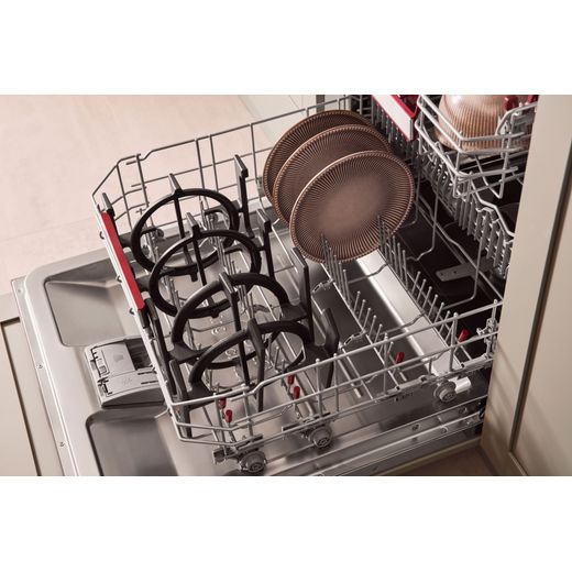 NEFF N70 T26PIP4S0 59cm Gas Hob - Black -  close up pans in dishwasher shot