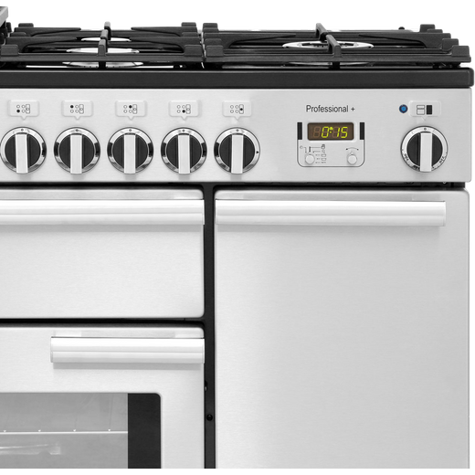 Rangemaster Professional Plus Gas Range Cooker - Stainless Steel 