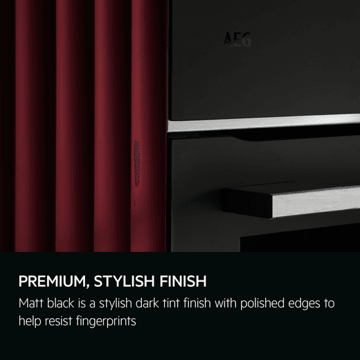 AEG MealAssist with SteamPro Built In Electric Single Oven - Matt Black - Annotation - Premium finish