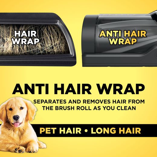 Shark Anti-Hair Wrap with Powered Lift Away and True Pet NZ691UKT Upright Vacuum Cleaner - Annotation - Anti hair wrap shot