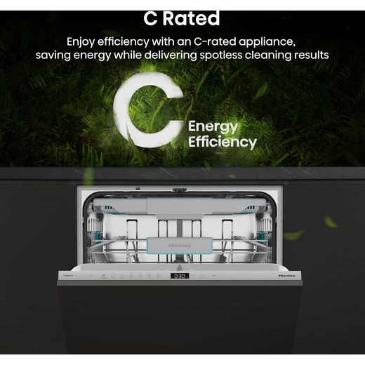 Hisense HV16CUK Full-Size Fully Integrated Dishwasher - Annotation - Energy efficiency