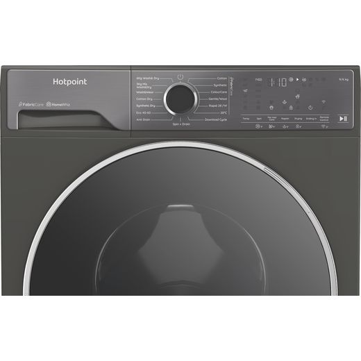 Hotpoint FS Washer Dryer HPD 9693G CARE UK 9Kg / Washer Dryer with 1400 rpm - Graphite - Close up shot