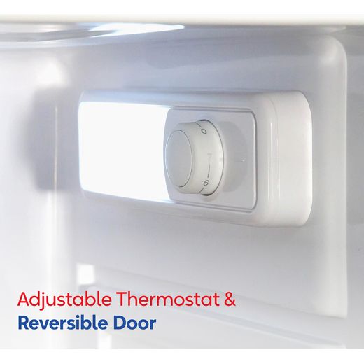Russell Hobbs RH143LF552E1B Fridge - Black - Annotation - Adjustable thermostat & reversible door