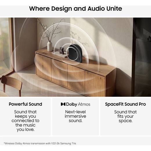 Samsung Wireless Speaker - Black - Annotation - Design and audio unite
